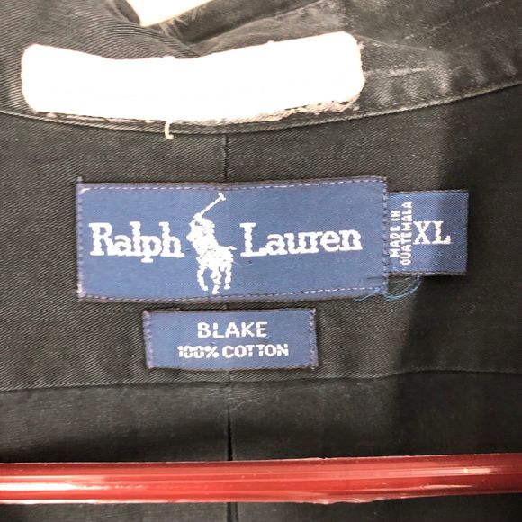 Ralph Lauren:ra Blake Button Down Shirt Big &Tall SZ XL Navy Blue - Picture 6 of 6